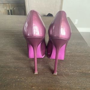 YSL PUMPS in purple